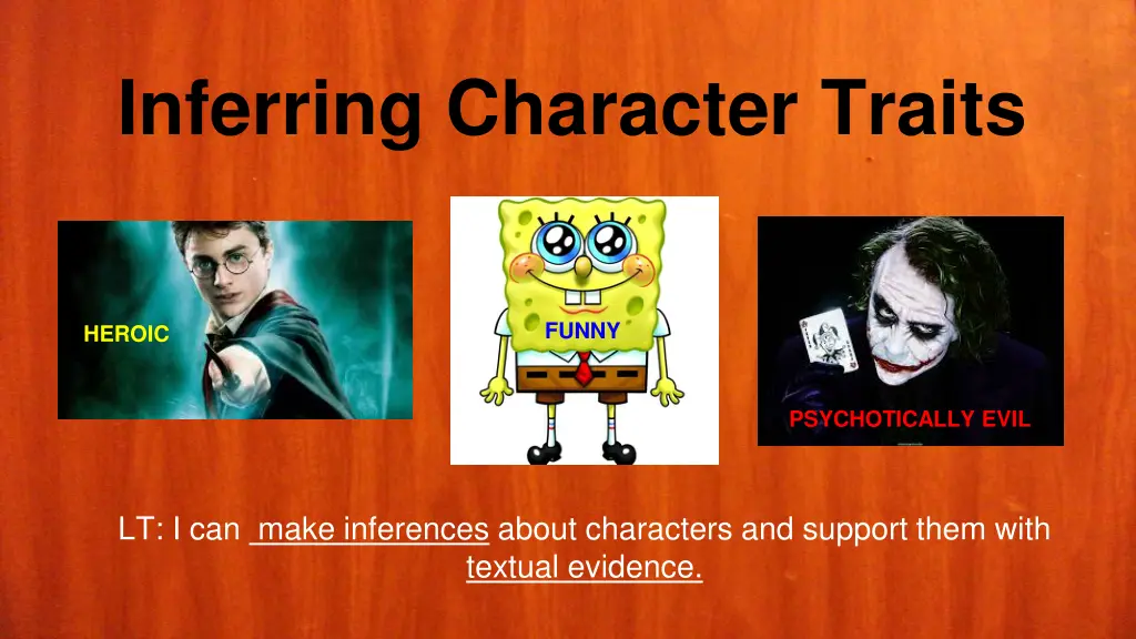 inferring character traits