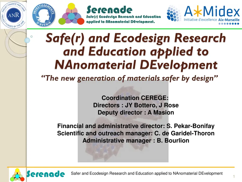 safe r and ecodesign research and education