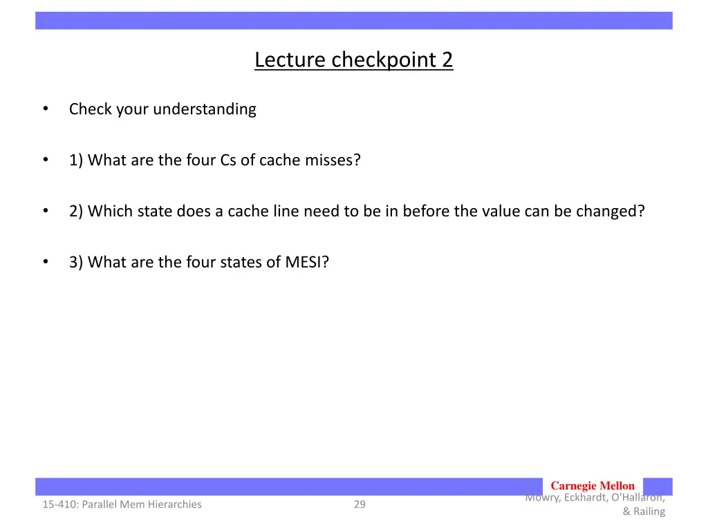 lecture checkpoint 2