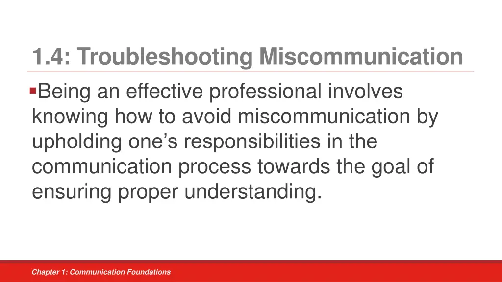 1 4 troubleshooting miscommunication being