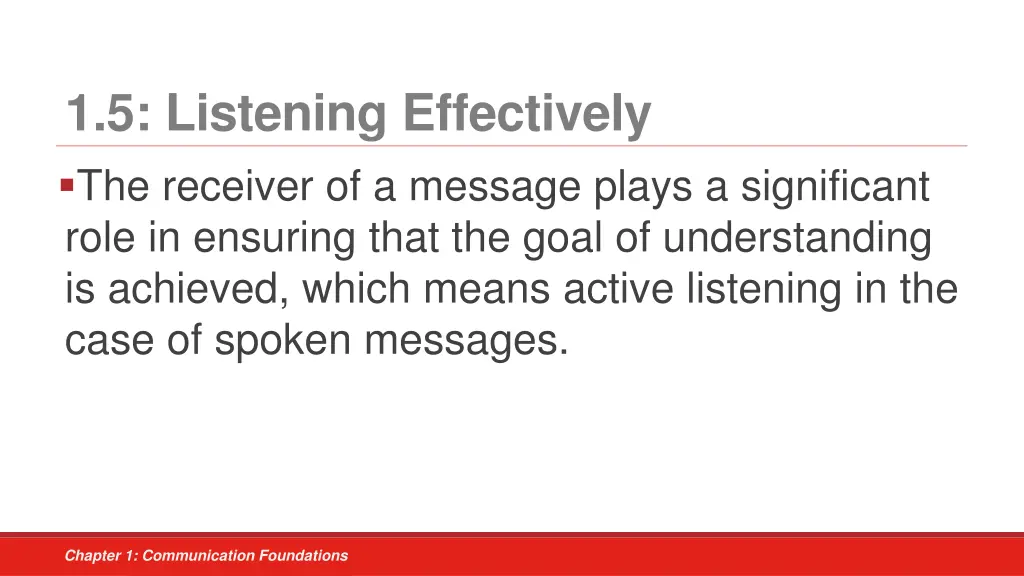 1 5 listening effectively the receiver