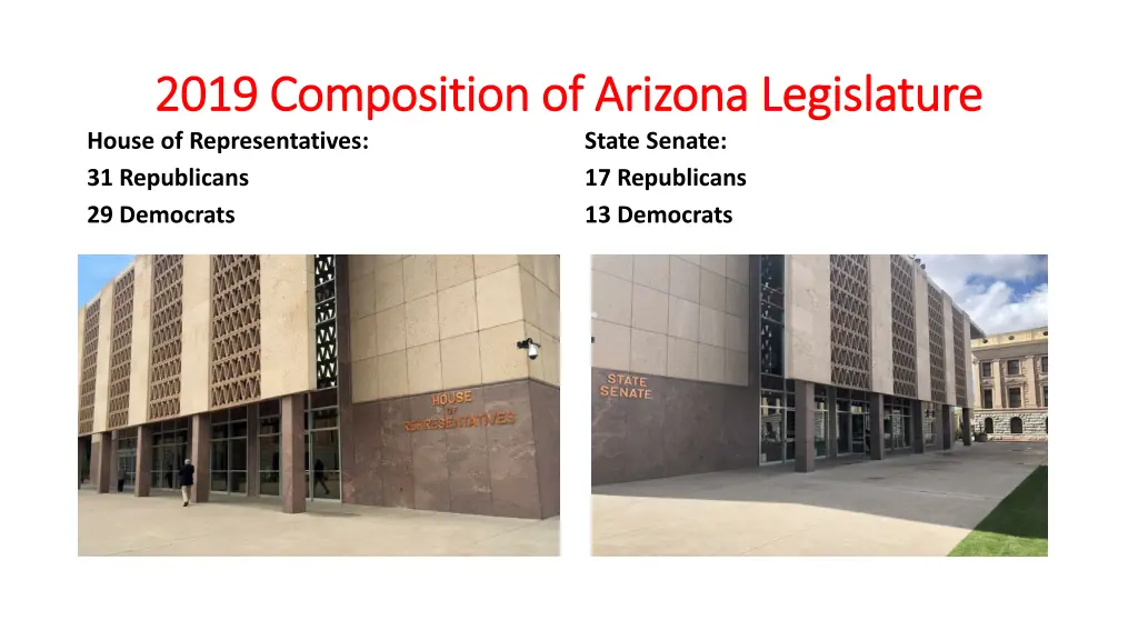 2019 composition of arizona legislature 2019