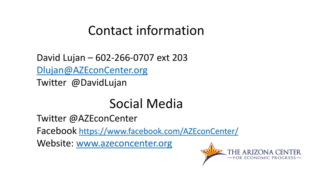 contact information