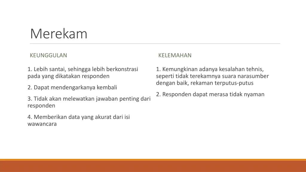 merekam