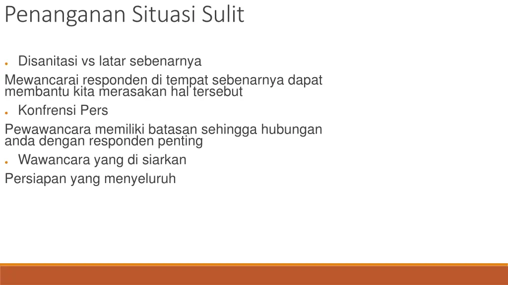 penanganan situasi sulit