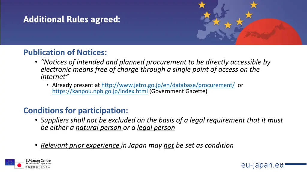 additional rules agreed