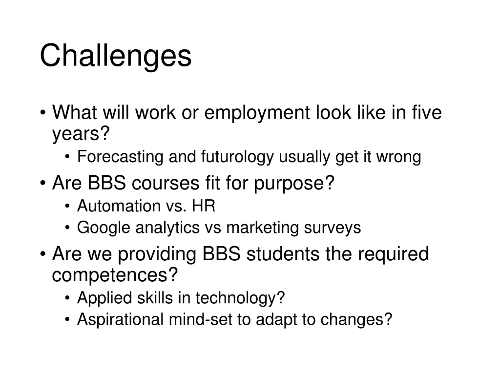 challenges