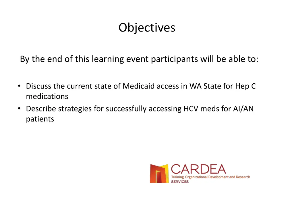 objectives