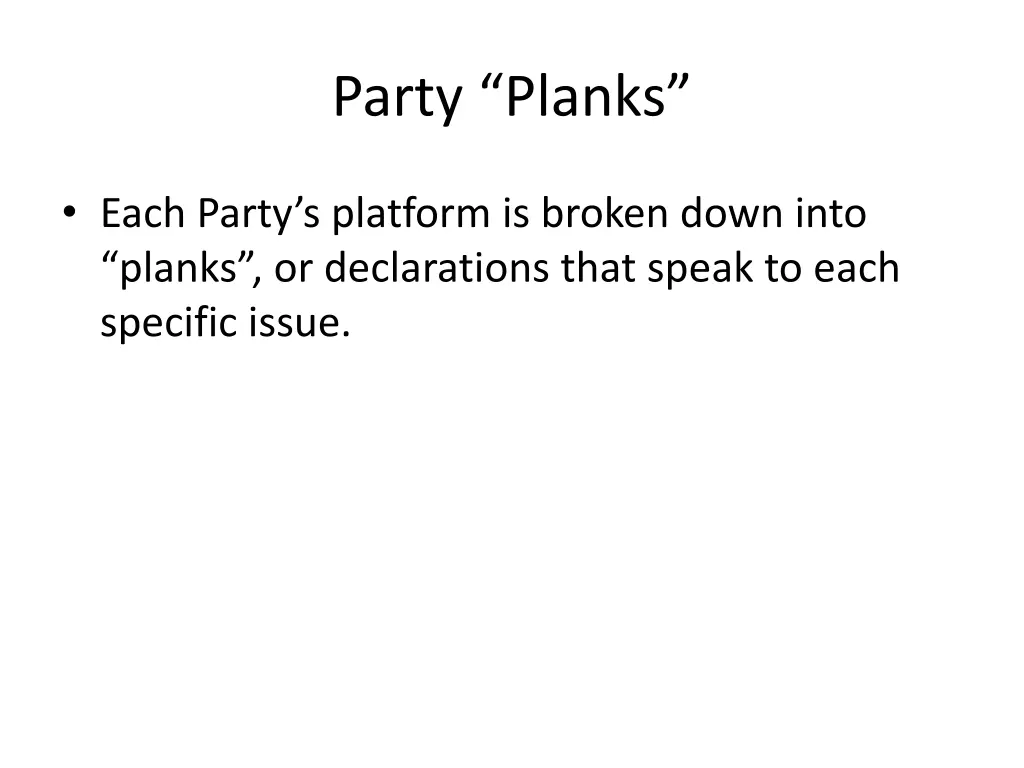 party planks