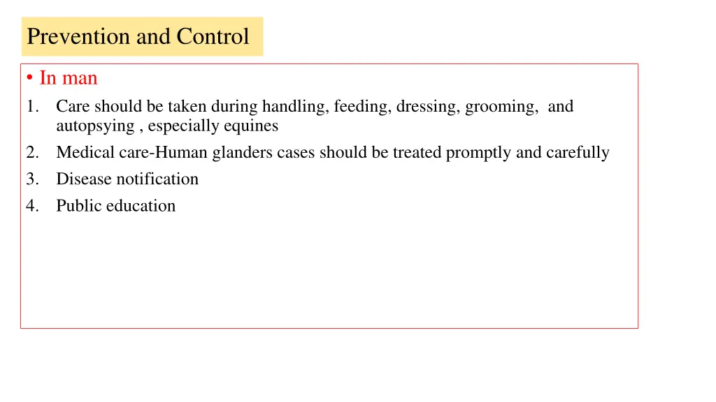 prevention and control 1