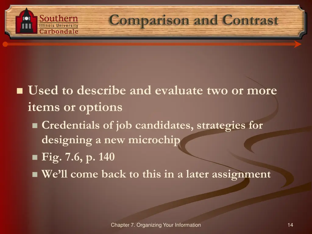 comparison and contrast