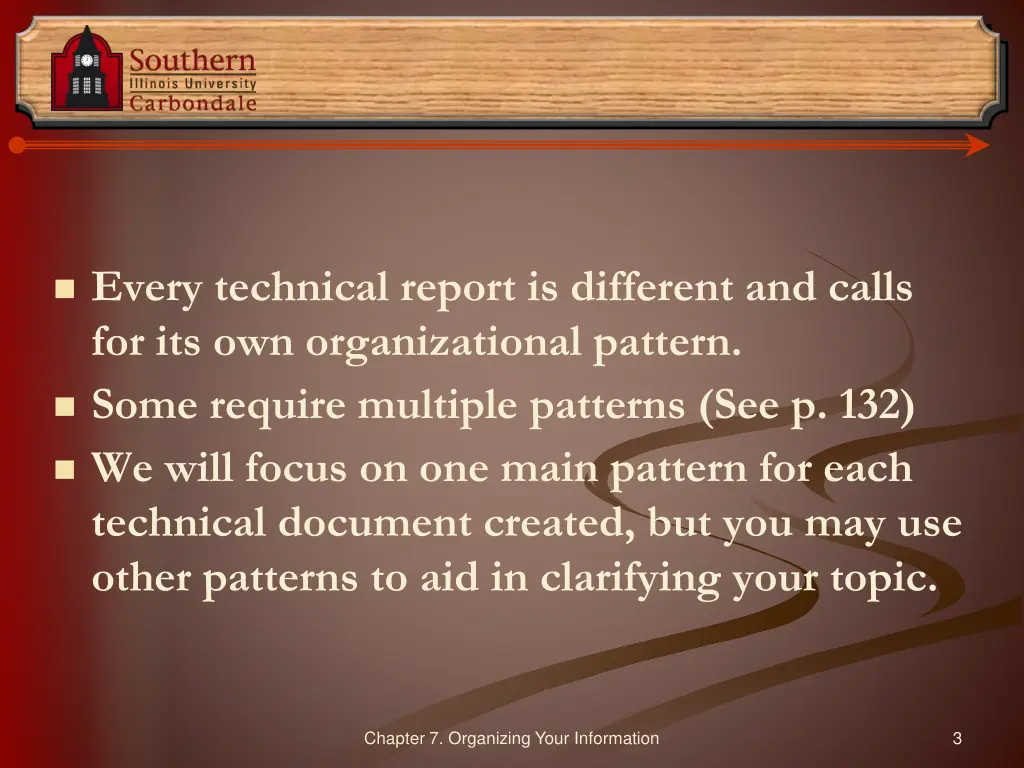 every technical report is different and calls