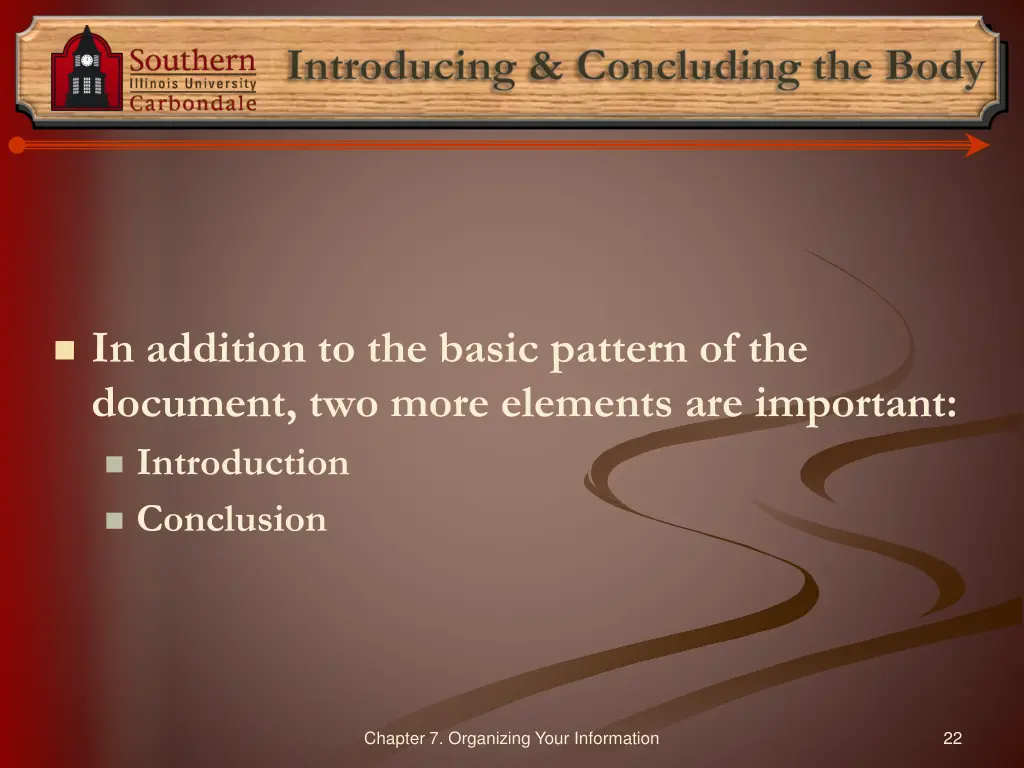 introducing concluding the body