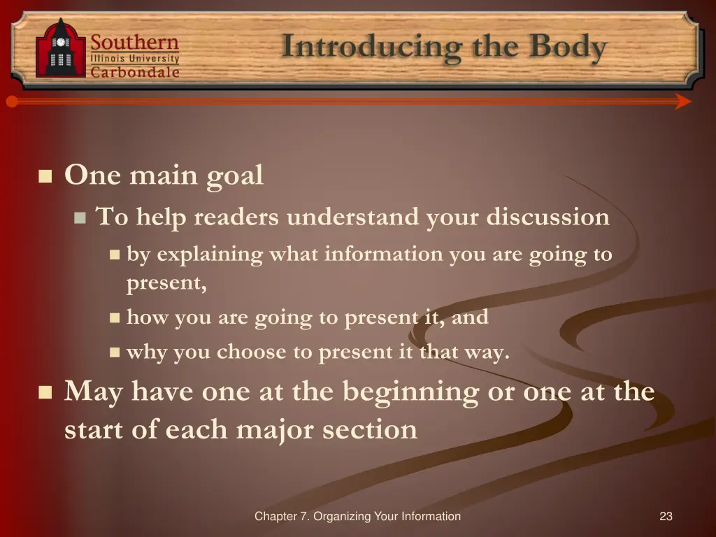 introducing the body