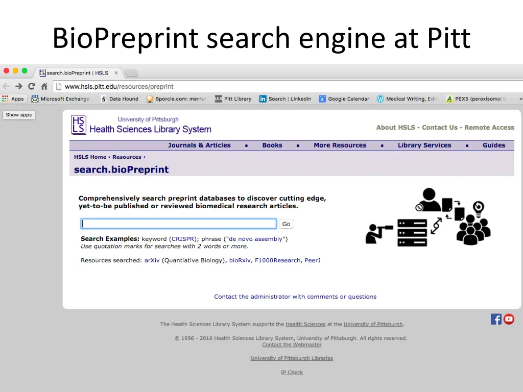 biopreprint search engine at pitt