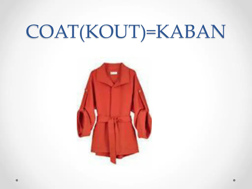 coat kout kaban