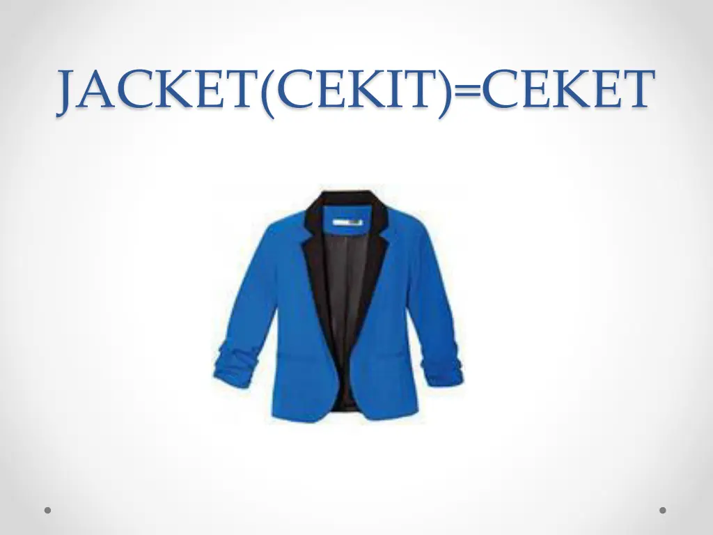 jacket cekit ceket