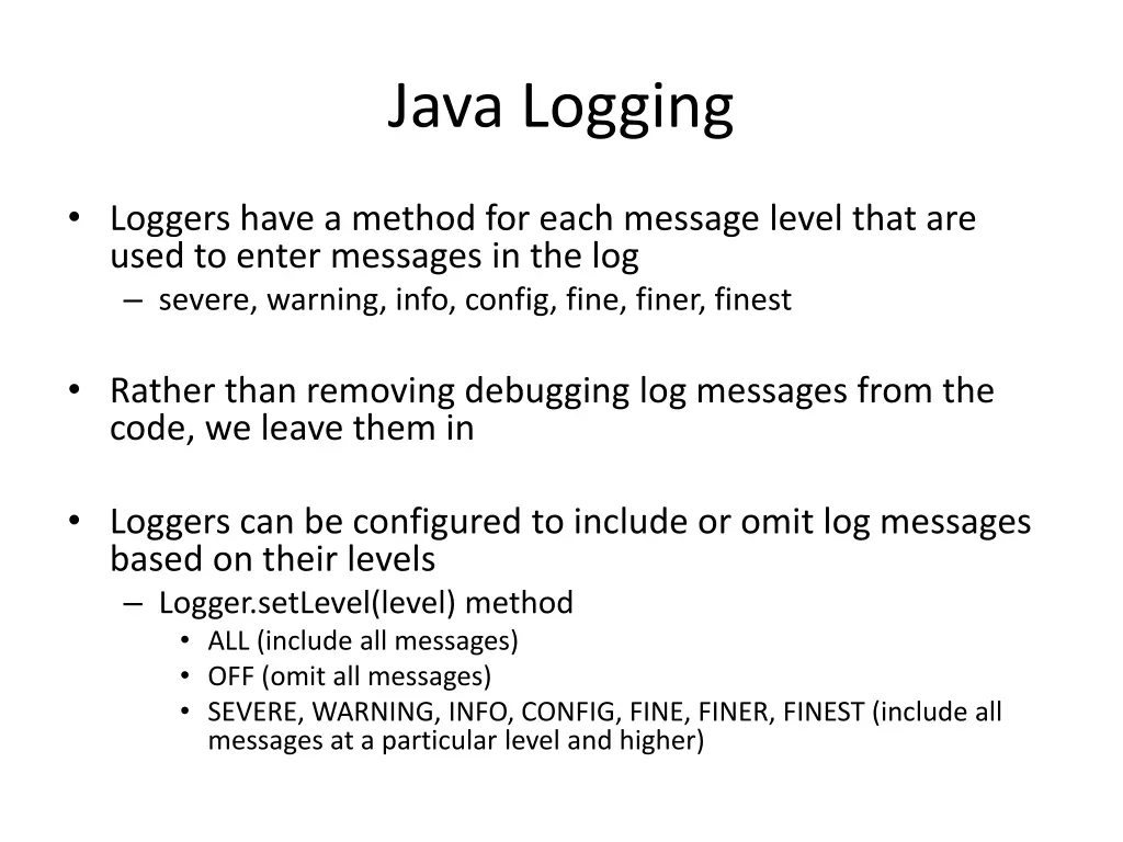 java logging 1