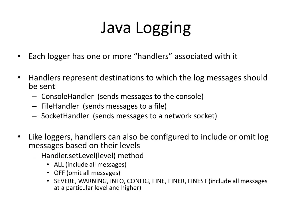 java logging 2