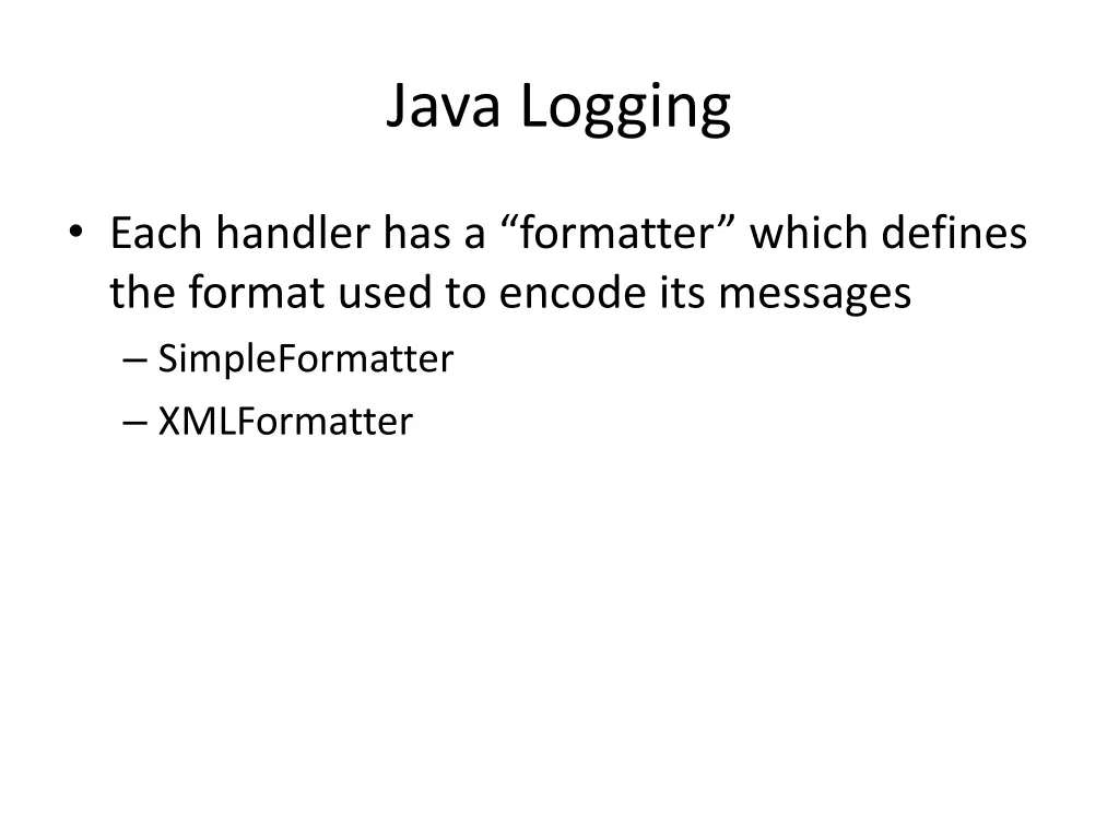 java logging 3