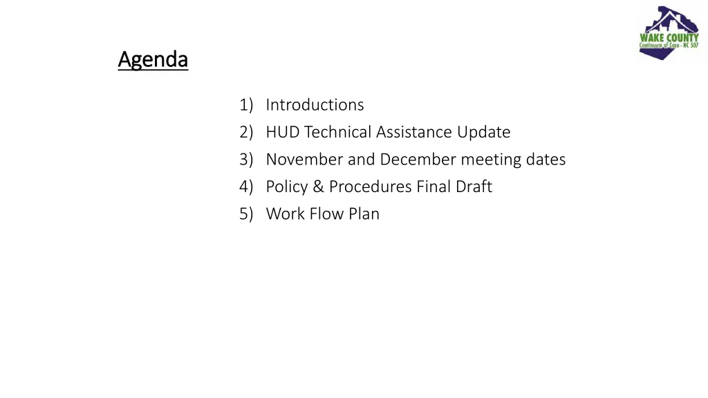 agenda agenda