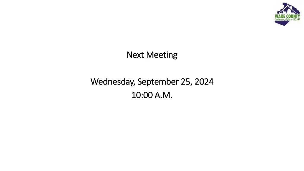 next meeting next meeting