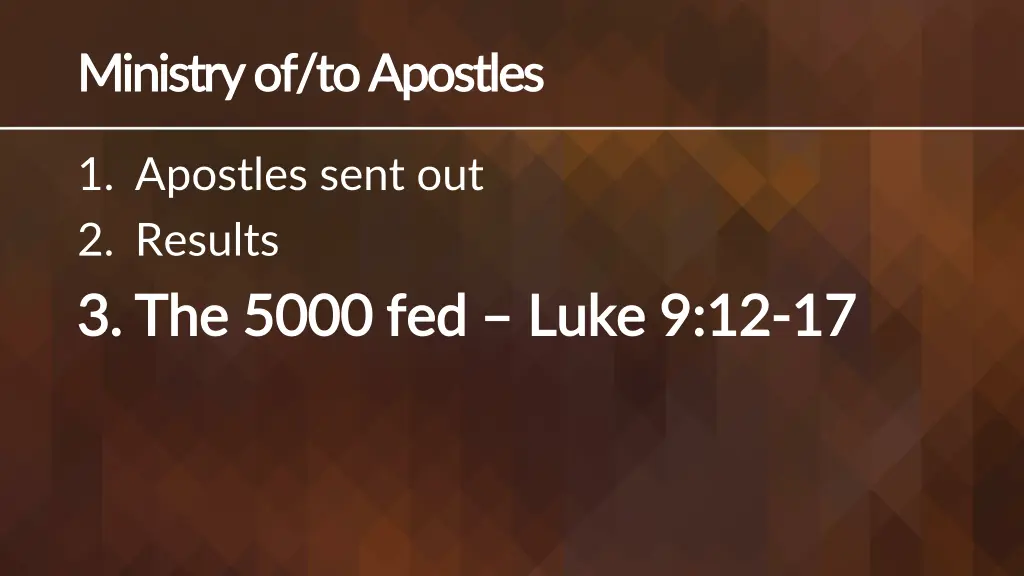 ministry of to apostles ministry of to apostles 2