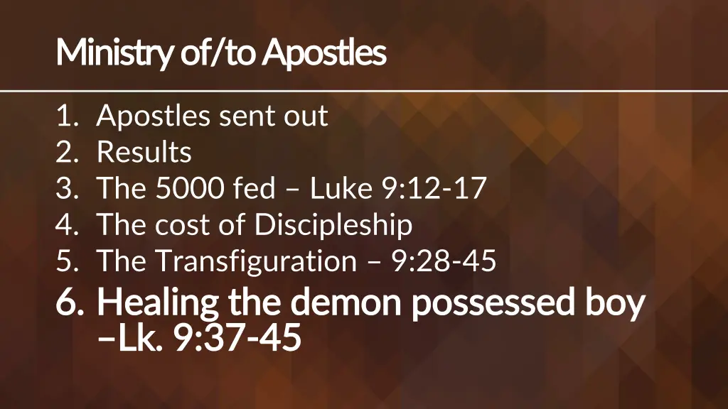 ministry of to apostles ministry of to apostles 5