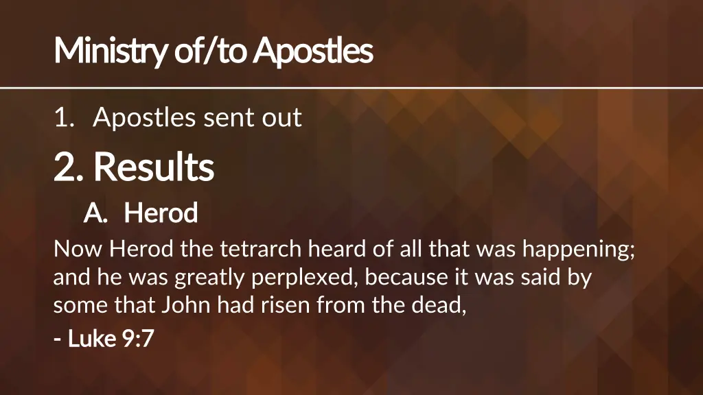ministry of to apostles ministry of to apostles
