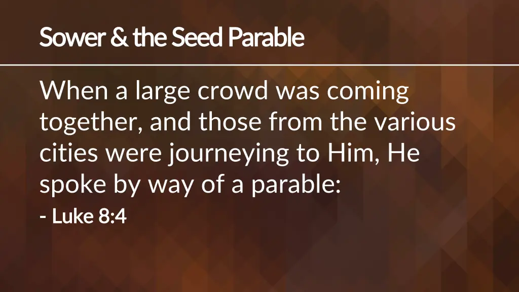 sower the seed parable sower the seed parable