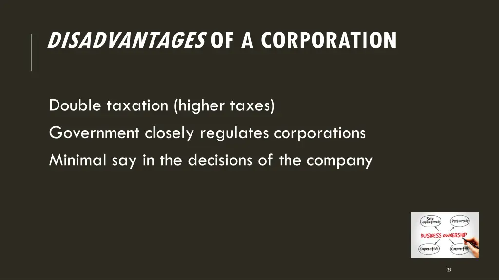 disadvantages of a corporation