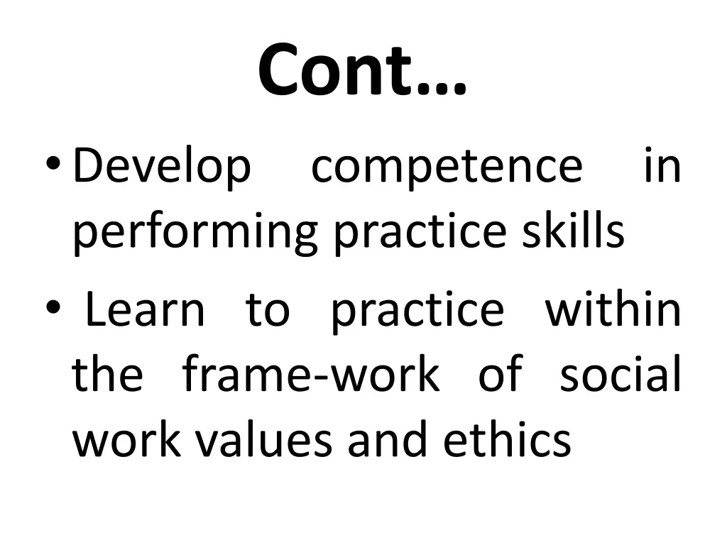 cont competence