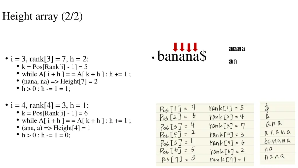 height array 2 2