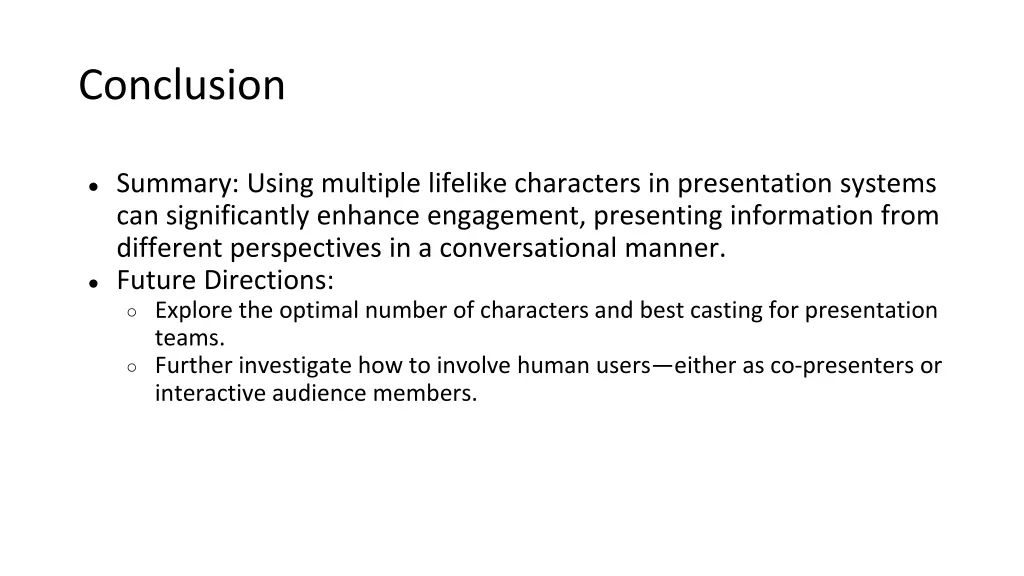 conclusion