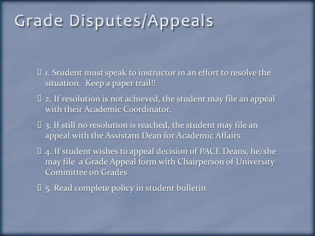 grade disputes appeals