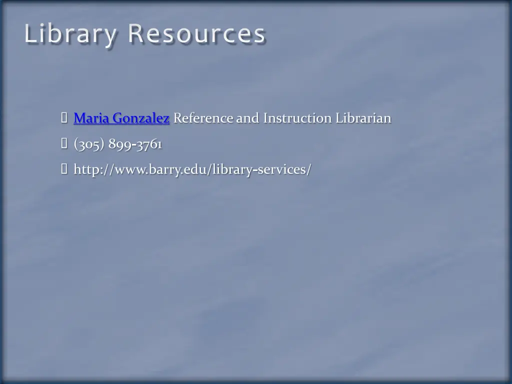 library resources