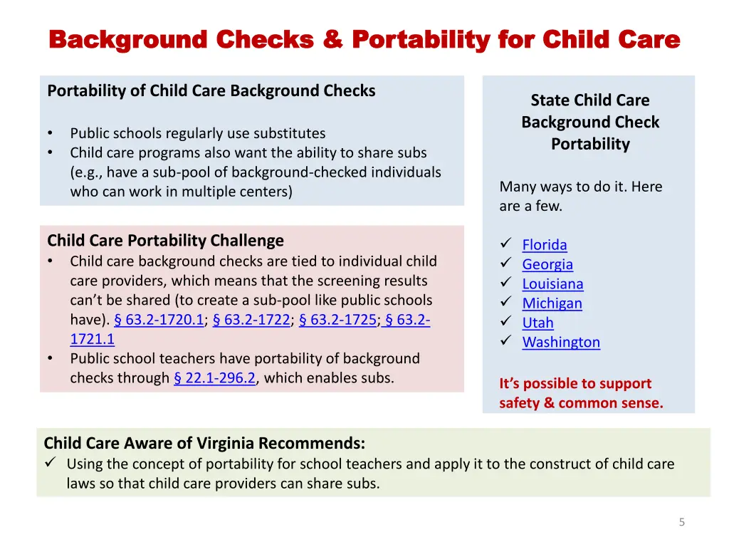 background checks portability for child care