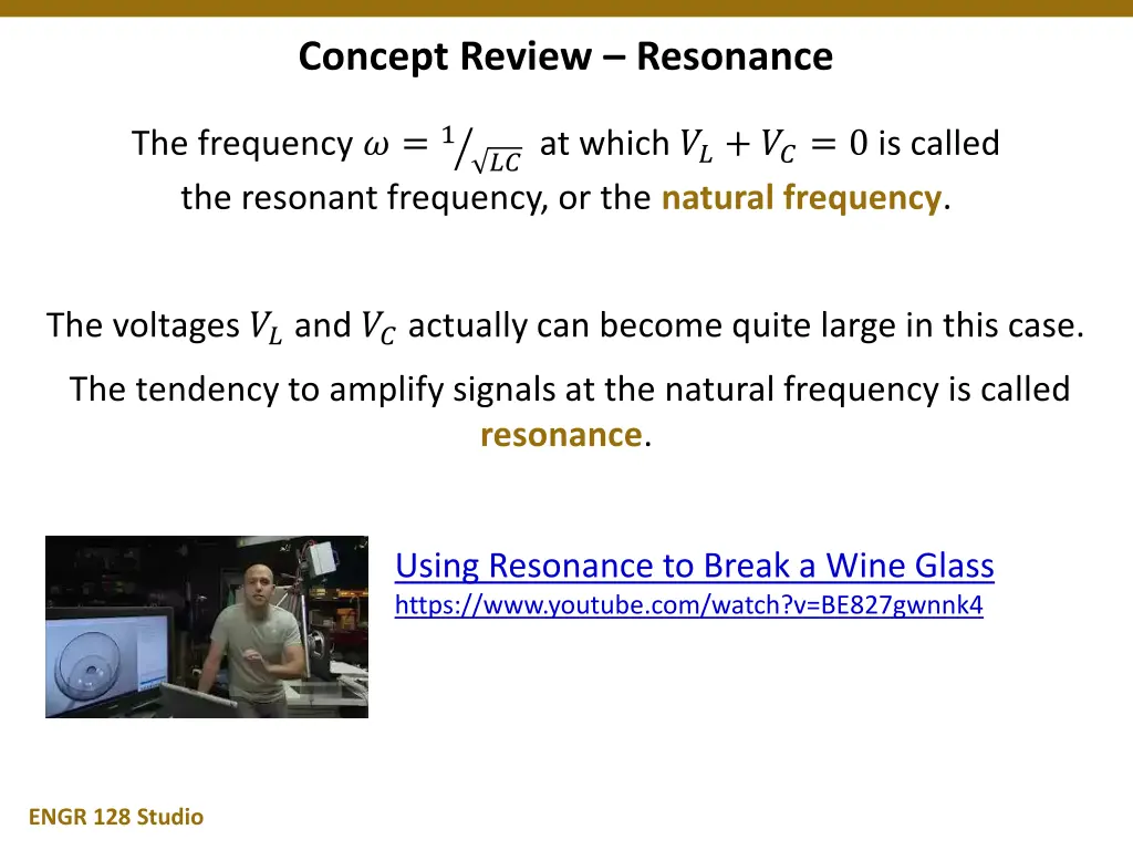 concept review resonance 1