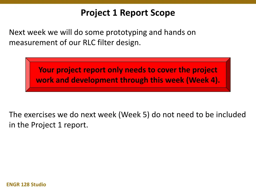 project 1 report scope