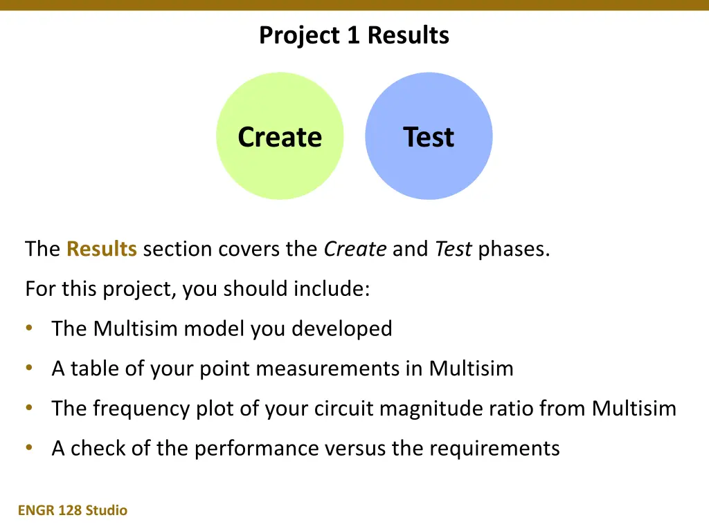 project 1 results