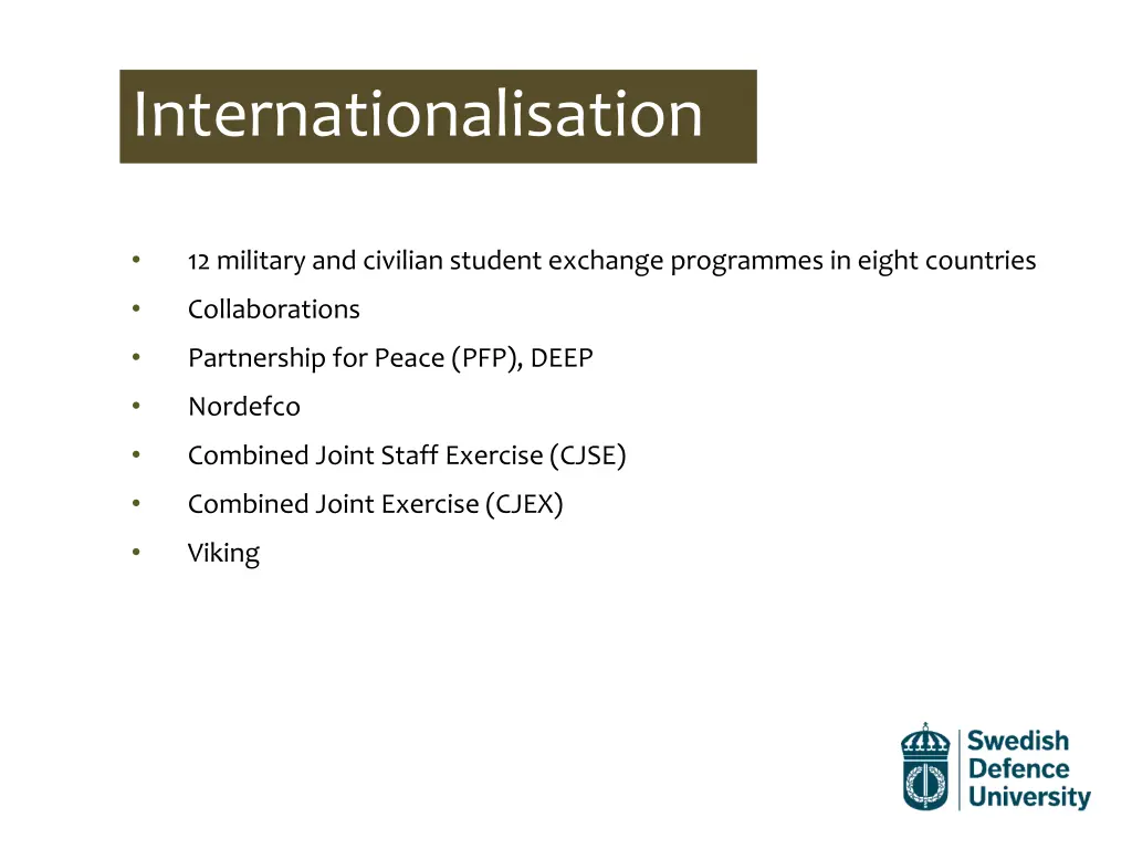 internationalisation