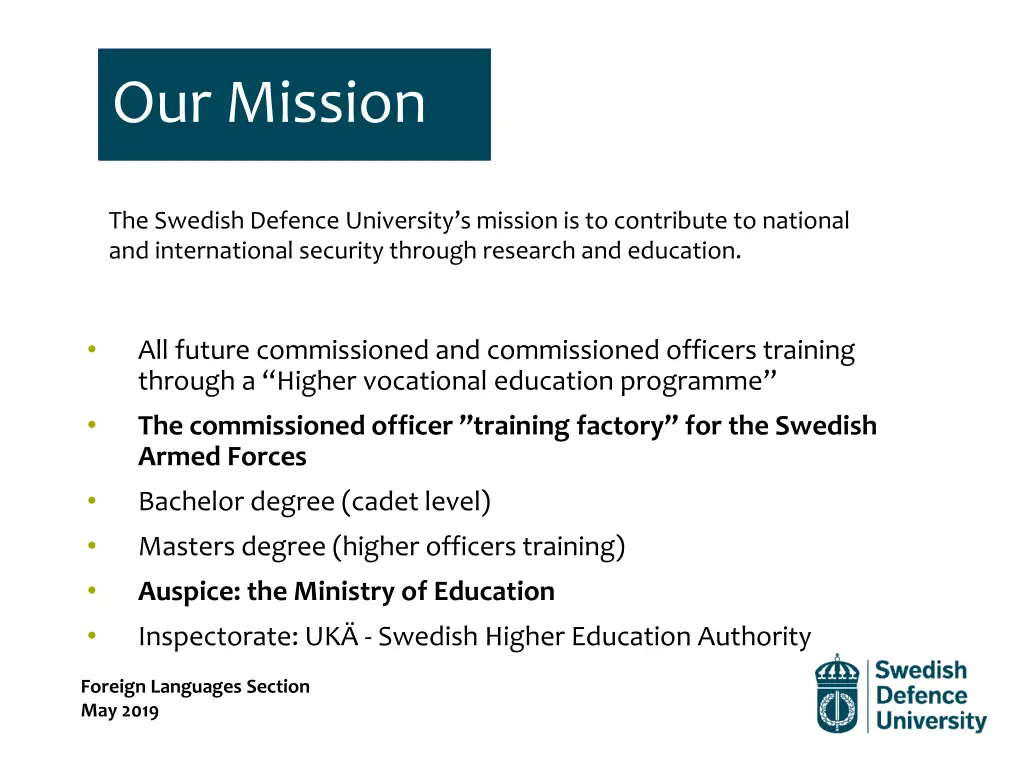 our mission