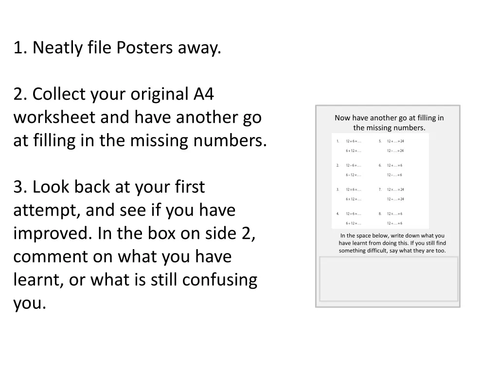 1 neatly file posters away