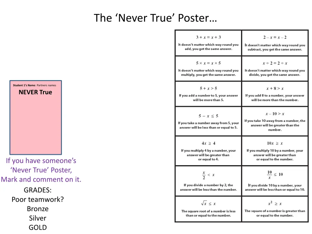 the never true poster