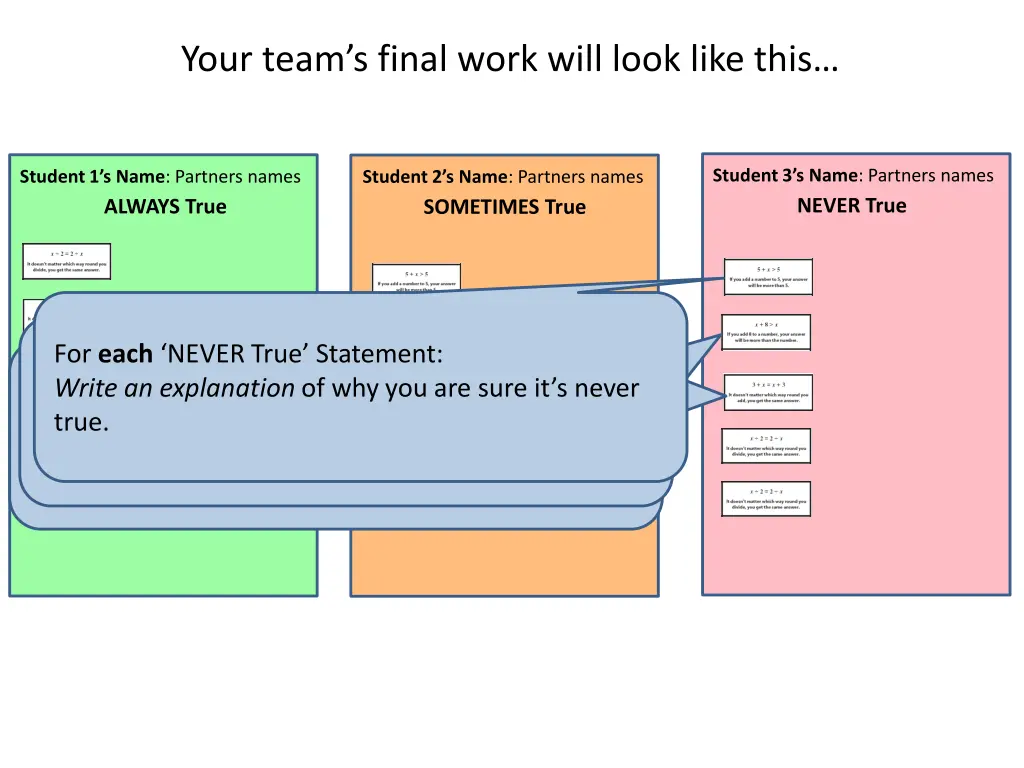 your team s final work will look like this 3