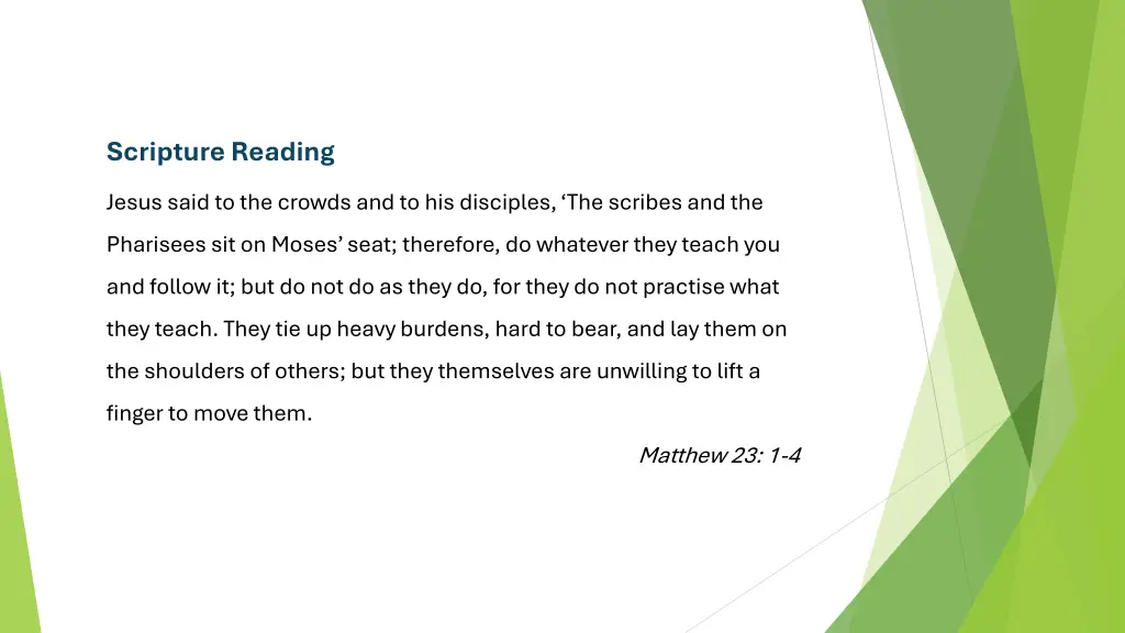 scripture reading