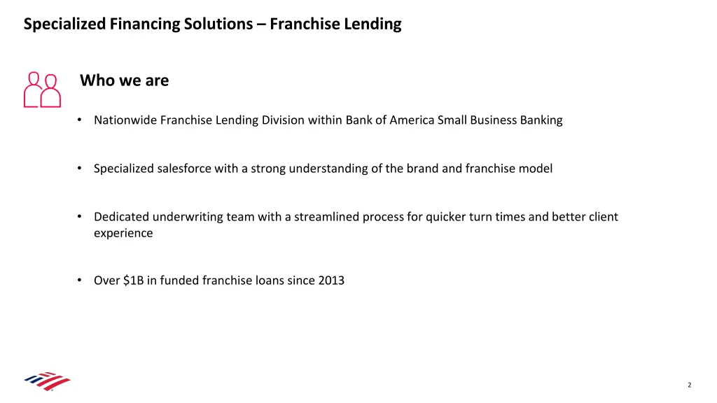 specialized financing solutions franchise lending