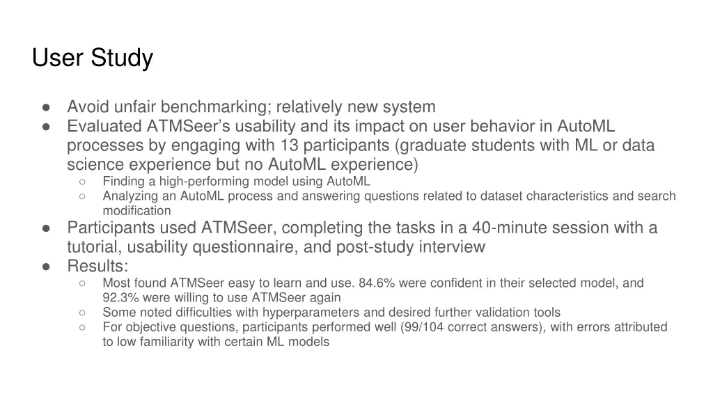 user study