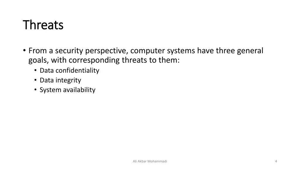 threats threats