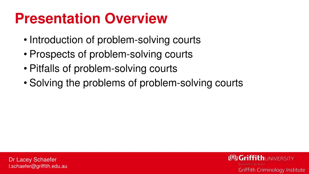 presentation overview
